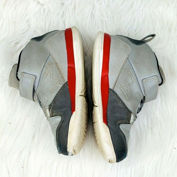 Air Jordan Flight SC-3 Sneakers size 10C Toddler Child Wolf Gray Jump Man Shoes - Picture 6 of 9